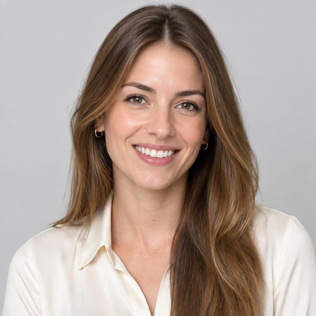 Studio portrait of a Croatian woman data analyst