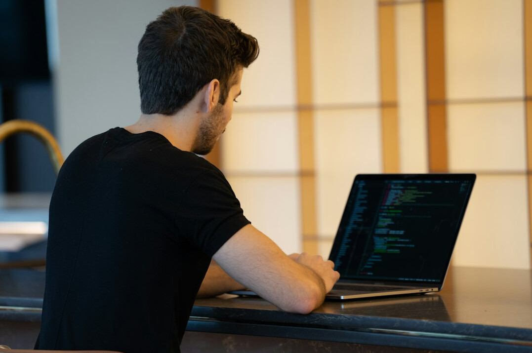 software developer coding